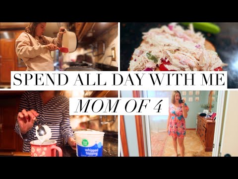 JANUARY DAILY ROUTINE AS A MOM OF 4 | SPEND ALL DAY WITH ME | COOKING & CLEANING MOTIVATION FOR MOMS