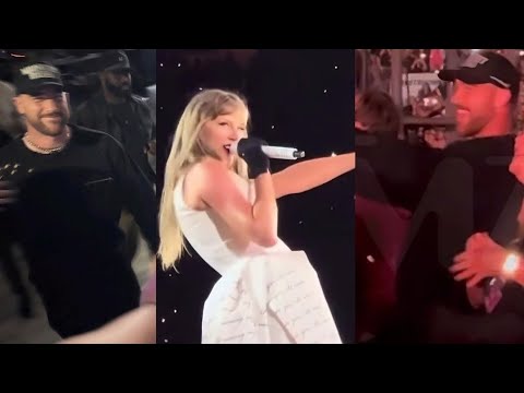 Travis Kelce Obsessing Over Taylor Swift at his LAST Eras Tour show for 8 Minutes straight...