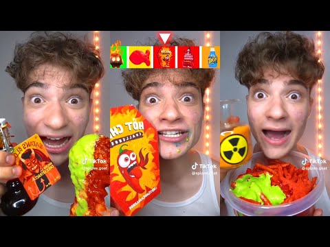 Extreme Spicy Food Compilation by Spizee The Goat [1 HOUR] TikToks & ASMR✔