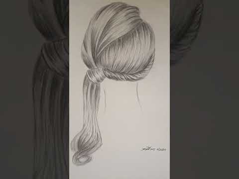 How to draw hair #shorts