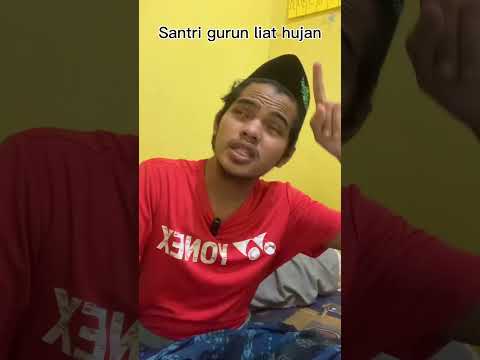 Santri gurun senang liat hujan #santri #pesantren #mondok #kangfaldo #santrigurun