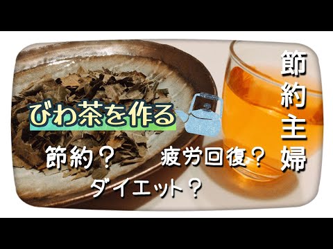 【節約】びわの葉茶の作り方/タダのびわの葉でお茶作りに挑戦！節約になる？お味は？