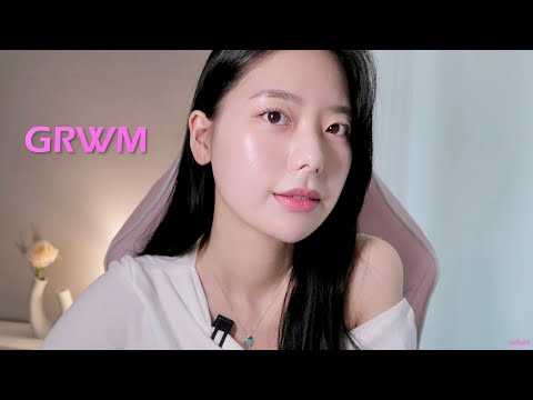 (ENG) 민감성 피부의 초간단 윤광 메이크업 GRWM l 피부 열감 낮추는 법ㅣ파넬 세럼쿠션