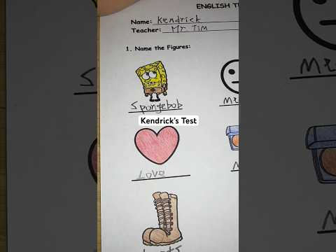 Grading Kendrick’s test! #asmr #school #teacher #test #quiz #kendricklamar