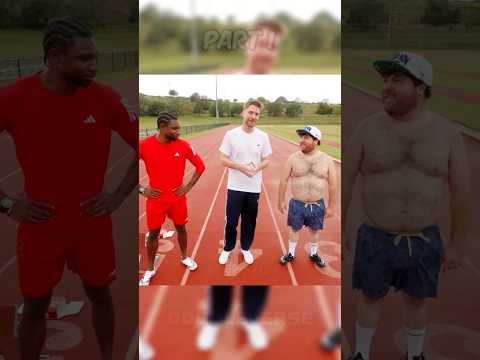 WORLD'S FATTEST🏃vs FASTEST GUY Race for $100K 💰 PART 1 | Beast Clips #noah #olympics #mrbeast