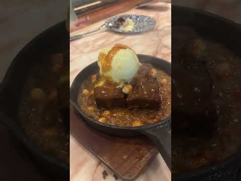 Sizzling brownie!