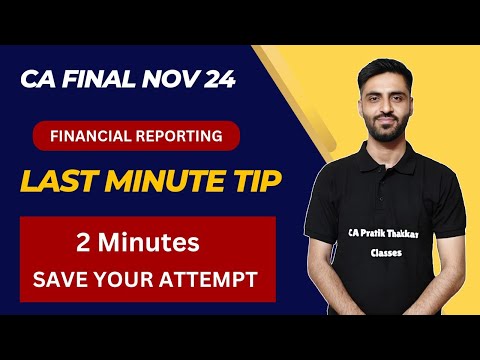 FR Last Minute Tip | CA Final Nov 24 Exam