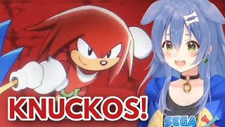 Korone Fangirling Over KNUCKLES