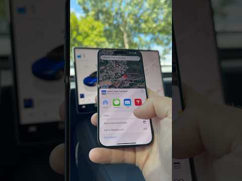 Send directions to your Tesla right from your phone