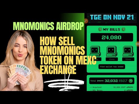 Mnomonics Airdrop withdrawal on Mexc Account|How to sell mnomonics token to usdt using Mexc Exchange