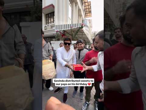 Govinda distributed sweets on the occasion of his 🎈🎂#birthday #trending #shorts #ytshorts #govinda