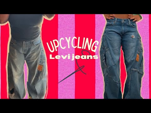 UPCYCLING MY LEVI JEANS * beginner sewer chronicles*