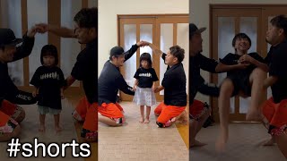 【親子遊び】まさかの大物も大回転！？みんなもやってみよう！#shorts