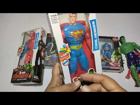 AVENGERS TOYS/Action Figure/Unboxing/Cheap Price/Ironman, Thor, Spiderman, Captain America/Toys/ASMR