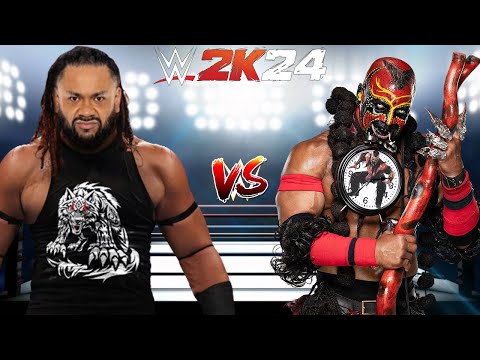 WWE 2K24 JACOB FATU VS. THE BOOGEYMAN HALLOWEEN CASKET MATCH!