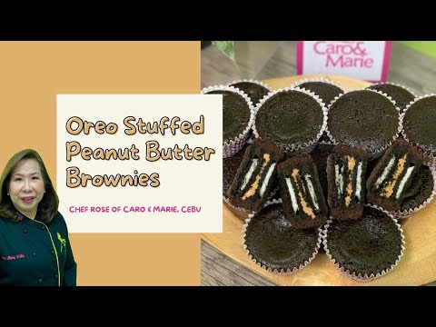 Oreo Stuffed Peanut Butter Brownies