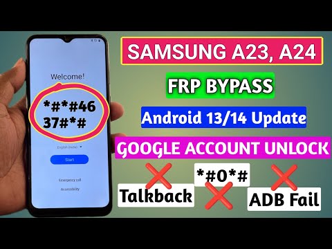 Without PC - Samsung A23, A24 FRP Bypass 2024 Android 13/14 Update || Talkback Not Working