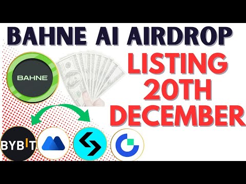 BAHNE AI AIRDROP #airdrop #listing #cryptocurrency