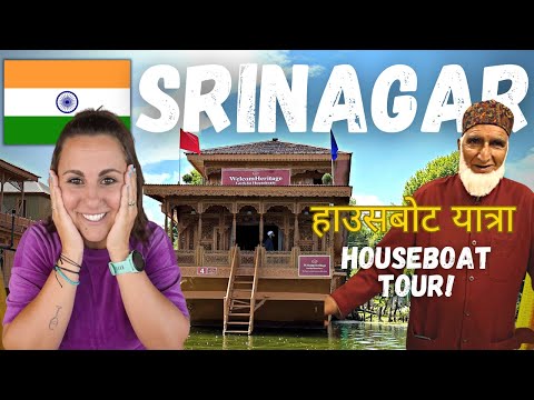 Foreigners STAY on a HOUSEBOAT in KASHMIR | BEST 24 hours in India (Hindi subtitles)