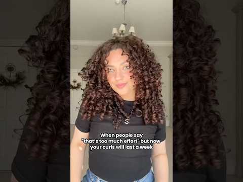 “That’s too many steps” 😅 it’s worth it ❤️ investment in time ⏱️ #curlyhairroutine #hair #curls