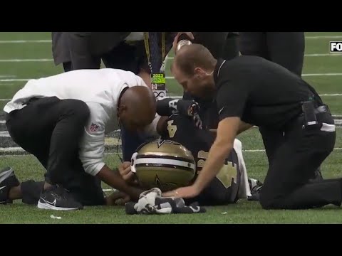 Derek Carr HEAD INJURY & CARTED OFF THE FIELD 🙏😰 Saints Vs Lions 2023 highlights