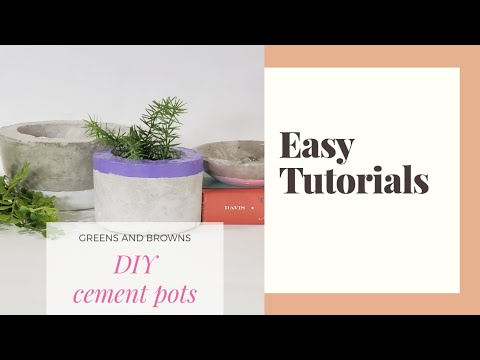 Diy Cement pots, #diycementpots