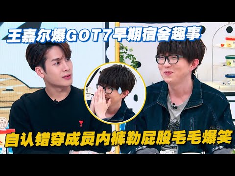 王嘉尔爆GOT7早期宿舍趣事，自认穿错成员内裤“勒得痛”毛不易尴尬爆笑 #拜托了冰箱 #王嘉尔 #毛不易 #何炅 #杨紫 #GOT7 #搞笑 #综艺