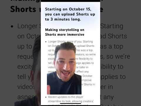 YouTube Shorts changing it’s maximum video time