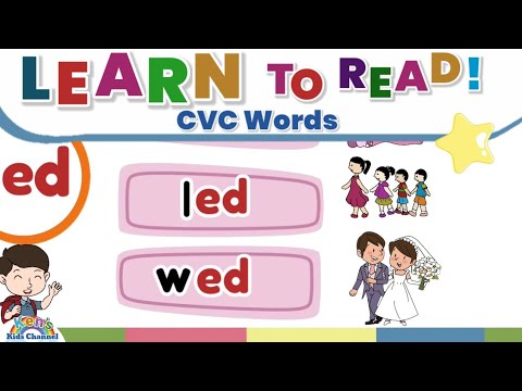 CVC Words "e" | -ed Word Family | Learn to Read | Reading Phonics for Kids