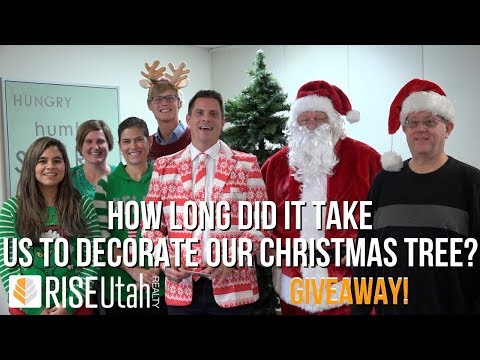 How long did it take us to decorate our Christmas tree? GIVEAWAY!