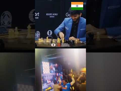 D. Gukesh World championship public reaction #gukesh #shorts