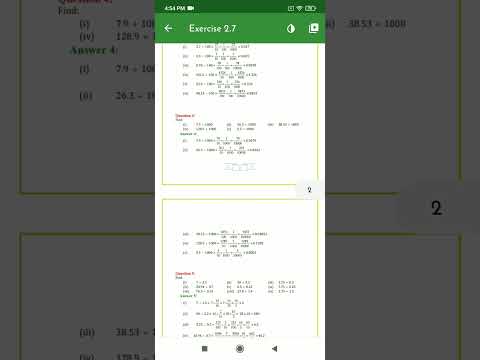 Class 7 Maths Chapter 2 Fractions and Decimals Exercise 2.7 Solution #mathlogic #mathguid