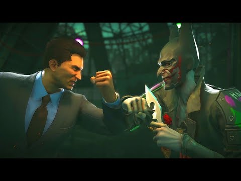 Injustice 2 - Bruce Wayne Vs Joker All Intro Dialogue and All Clash Quotes and Super Moves