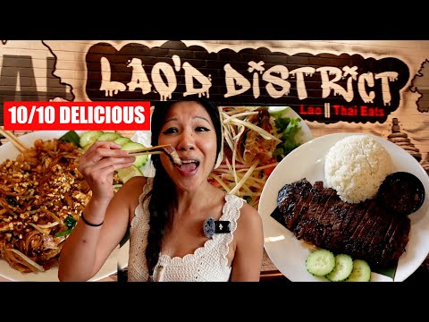 Insanely YUMMY Lao food at Lao'd District Restaurant Houston TX