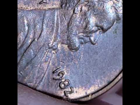 ✝️1982 copper variety w/ something on lincoln's chin🤯CLICK BELOW TO WATCH LONG VERSION #332 #PENNIES