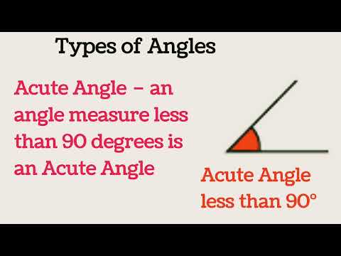 Type of Angles | Types of Angles chart | Angles कितने Types ke होते हैं? Acute Angle| Obtuse Angle |