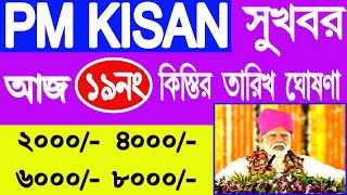 PM Kisan 19 নম্বর কিস্তির টাকা দেওয়ার তারিখ ঘোষণা করল আজ | PM Kisan 19 No. Installment date update