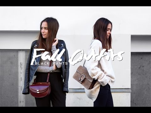 Outfits for Fall - 2 Looks with black Pants