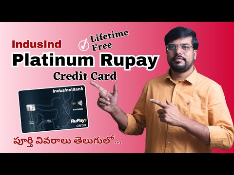 IndusInd Bank Platinum Rupay Credit Card Benefits in Telugu  | Apply IndusInd Bank Credit Card