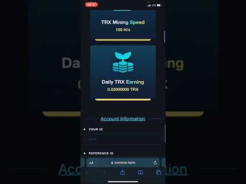 here is a free 🆓 TRX mining site 💯🤑💯