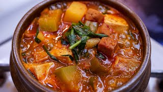 부대찌개 보다 더 맛있는 [고추장찌개] 만들기ㅣ절대 밥 한 공기로 끝낼 수 없습니다