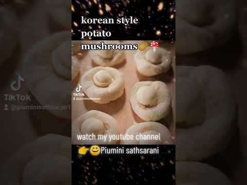 korean style potato mushrooms🥔🍄