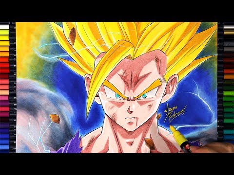 Drawing Gohan SSJ2