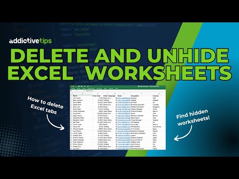 How to Delete Excel Worksheets and Unhide Tabs | Multiple Methods for 2023