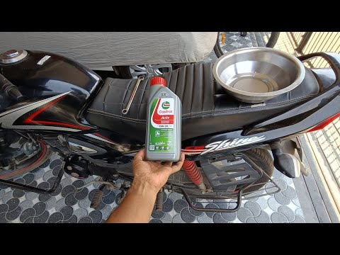 Honda shine 125 oil change service  at home l shine service l shine review lshine service cost l