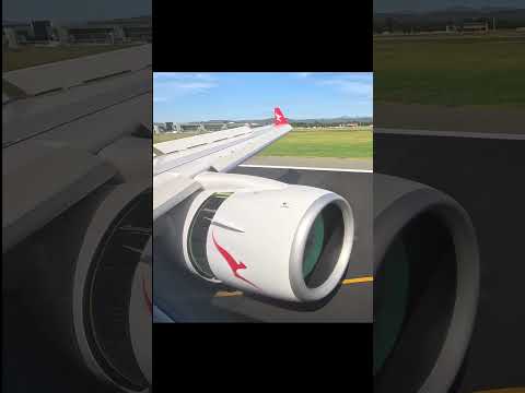 QantasLink Airbus A220 reverse thrust #aviation  #avgeeks #airplane  #planespotting #qantas