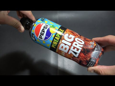 【ASMR】Japanese Drinks Review. /  サントリーフーズ｢ペプシ BIG ZERO PINEAPPLE｣飲んでみた。