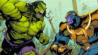 Hulk folds Thanos (Marvel Comics: Infinity Watch)