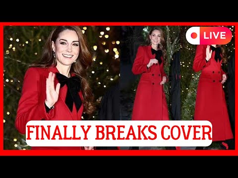 ROYALS IN SHOCK! KATE MIDDLETON STEPS OUT OF THE SHADOWS IN A RED COAT TO HOST THE CHRISTMAS SERVICE