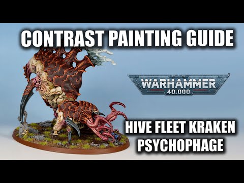 Contrast Painting Guide: Psychophage from the Leviathan box set in Hive Fleet Kraken colors